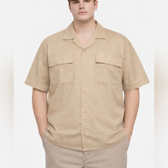 Original Use Other - Men's Original Use Black Short Sleeve Button Up Utility Shirt - NWT